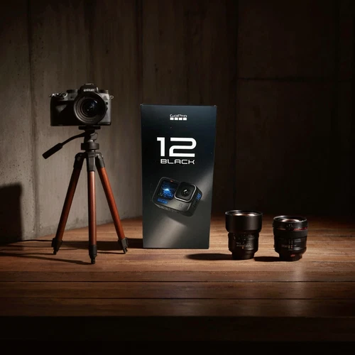 GoPro Hero 12 Black Waterproof Action Camera with 5.3K60 Ultra HD Video.