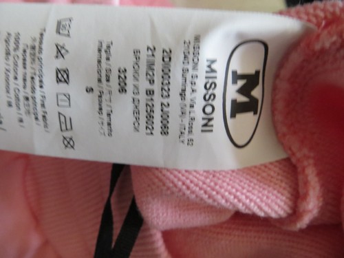 MISSONI PINK JOGGER SWEAT PANTS TROUSERS SIZE S NEW WITH TAG - Picture 6 of 8