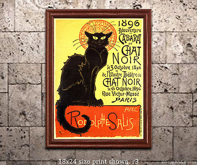 Cabaret Du Chat Noir Vintage French Poster Print 6 Sizes Matte Glossy Avail Ebay