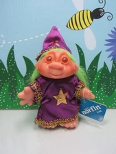 1986 LITTLE WIZ - 5" DAM Troll Doll - NEW WITH HANG TAG