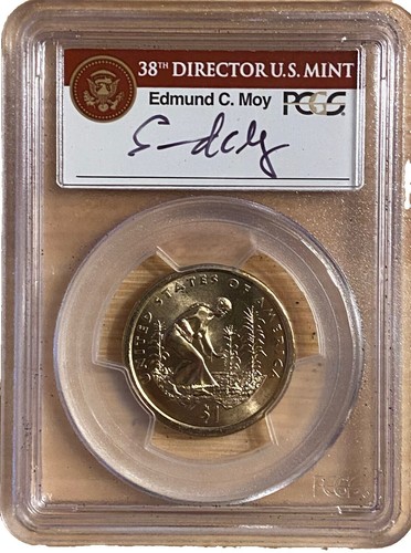 2009 PCGS MS66 Missing Edge Lettering W H Harrison Ed Moy