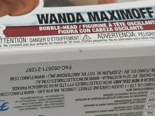 Funko Pop! Marvel Wanda Maximoff #855 Brilla en la Oscuridad PIAB Pop En Una Caja Con Estuche - Imagen 10 de 11