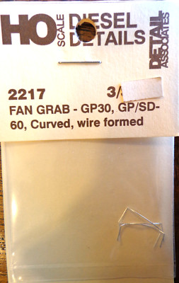 Detail Associates HO #2217 Fan Grab Irons pkg(3) -- Circular, GP30-GP/SD60