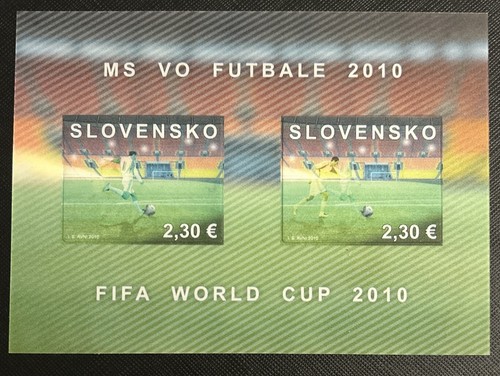 Slovakia 3D Souvenir Sheet Sc. 596 FIFA WORLD CUP 2010 MNH