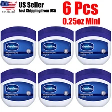 Vaseline Skin Protecting Jelly Original 0.25oz Mini Size (6 Pcs)