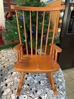 Vintage Baby Doll ROCKING CHAIR Rocker TOY Doll FURNITURE Decorative 15" tall