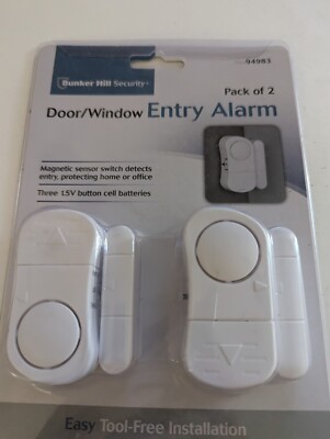 Bunker Hill Security Door / Window Entry Alarm Pack of 2 Item