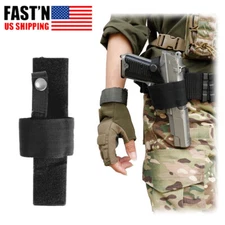 Concealed Carry Adjustable Pistol Holster with Hook & Loop Botton Snap Closure