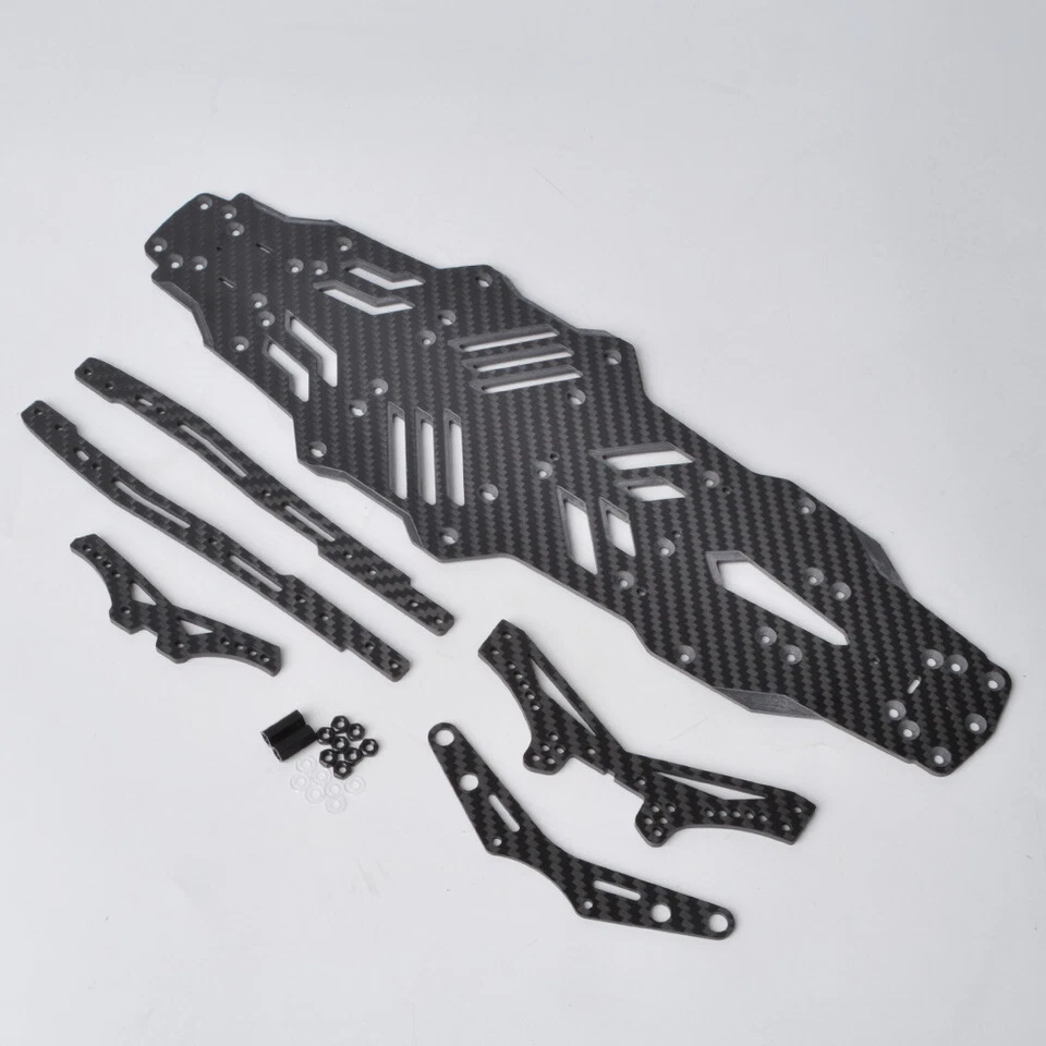 1:10 Drift Car Carbon Fiber Chassis Upgrade Kit for MST RMX 2.0S - Image 4 of 4