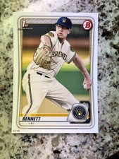 2020 BOWMAN PROSPECT OVERSIZED 5x7 1st CARD 03/49 BREWERS NICK BENNETT #BP-140
