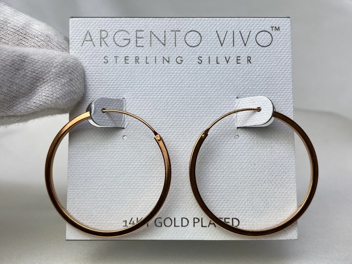 Argento rose gold earrings deals