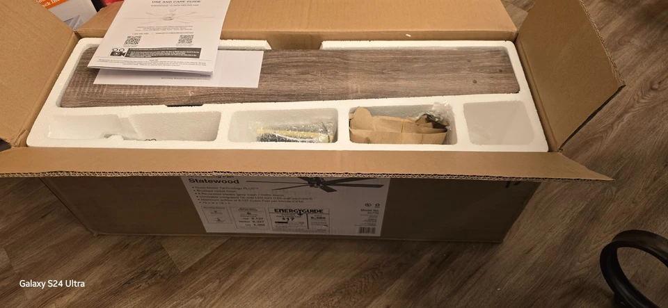 Home Decorators Collection 51770 70" LED Brushed Nickel Ceiling Fan with Remote - Image 2 of 4