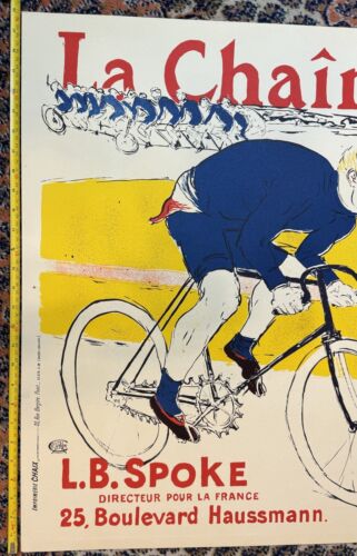 Vintage Toulouse-Lautrec "La Chaîne Simpson" Lithograph Art Print - Picture 4 of 15