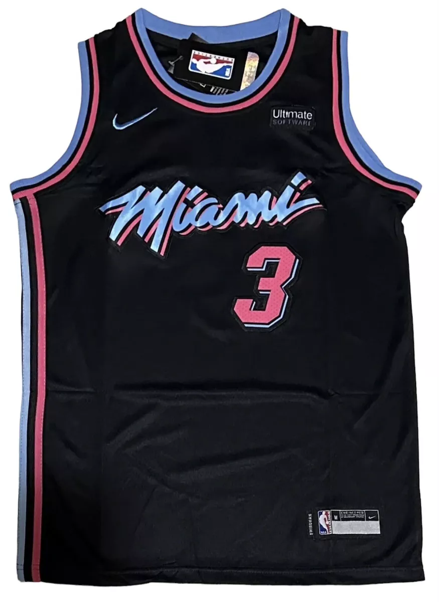 Dwyane Wade Miami Heat Black City Edition Swingman Jersey (Youth Sizes)