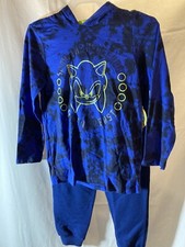 Sonic Boys Long Sleeve Pajamas Set, 2-Pieces, M 6
