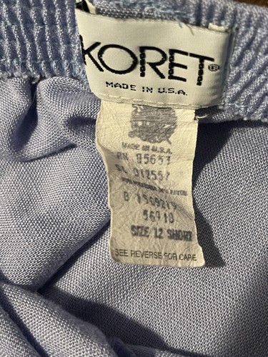 Pantalón corto Koret para mujer azul claro con bolsillo talla 12 hecho en EE. UU. - Imagen 4 de 4