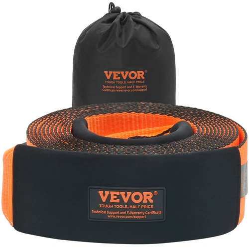 VEVOR Cavo di Traino Auto Traino, Cinghia di Emergenza Corda 21092 kg 9,1 m