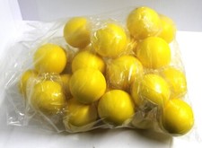 Lot or 25 Stress Squeeze Stress Reliever Foam Balls, Blank Yellow