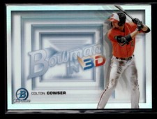 Colton Cowser - 2022 Bowman in 3D Chrome Refractor #B3D-20 Orioles