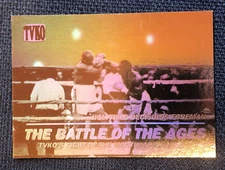 Evander Holyfield George Foreman 1991 Kayo Boxing HOLOGRAM Promo Trading Card
