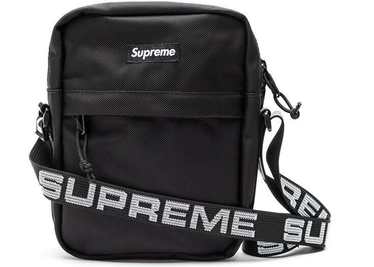 Supreme Shoulder Bag (SS18) Black  Shoulder bag women, Bags, Black shoulder  bag