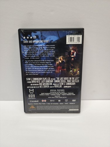 LAST HOUSE ON THE LEFT--DVD-1972-Wide & Fullscreen-David Hess Clean Disc - Picture 2 of 5