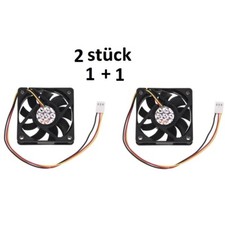 2X (40mm x 40mm x 10mm 3Pin 12V DC Büro PC Computer Kuehlerlüfter I GK