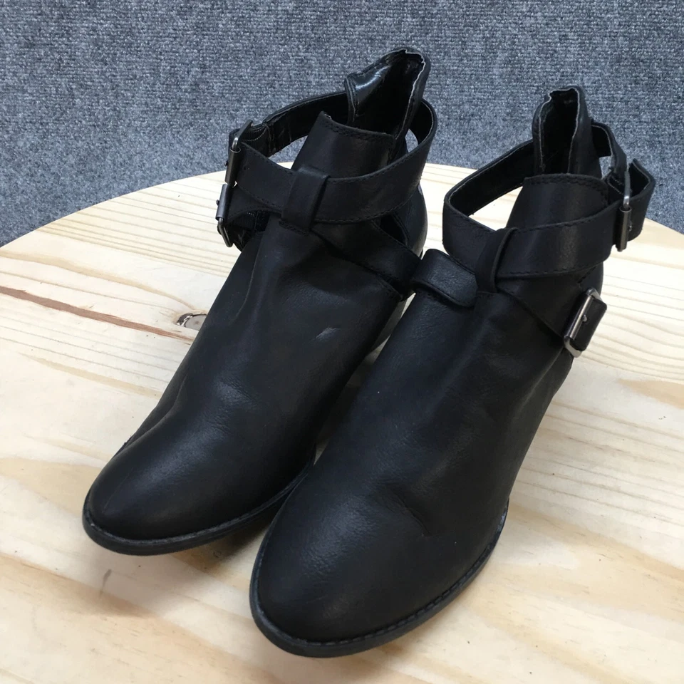 American Eagle Outfitters Cut Out Ankle Bootie Womens 7 Black Block Heel Casual - Image 3 of 4