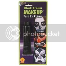 .7 Oz Ounces 19 Grams Black Cream Makeup Tube Theatrical Costume Accessory