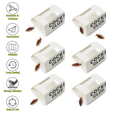 Pest Trap 48Max Roach Cockroach Killer Balt Gum Trapper Trap Odorless Glue Paper