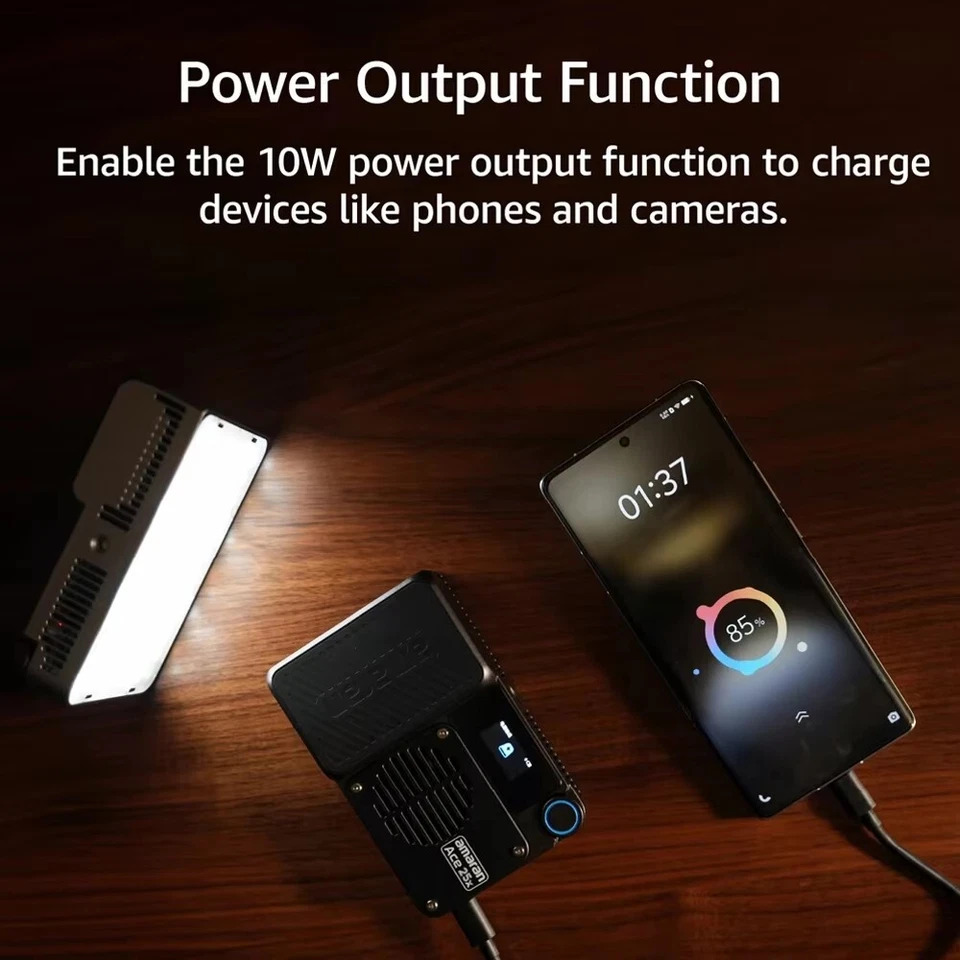 Aputure Amaran Ace 25c Kit Full Color RGB On-Camera Led video Light 2300-10000K - Image 2 of 4