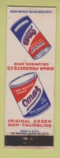 Matchbook Cover - Omar Products Columbus OH water softner cleaner