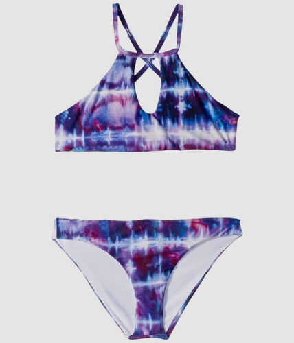 98 $ Splendid Kinder Mädchen lila Stretch Bikini Oberteil zweiteiliges Set Badeanzug 10