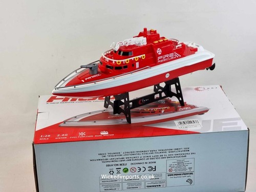 RC Water Spray Speed Boat H160 - 20KM/H Fire Rescue Toy for Kids - Picture 14 of 20