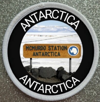 3'' McMurdo Station Antarktis Sublimation Eisen/Aufnähen Patch Abzeichen 
