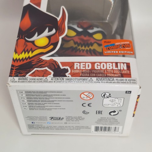 Funko Pop! Red Goblin #682 NYCC Convention Exclusive Sticker Marvel - Imagen 21 de 21