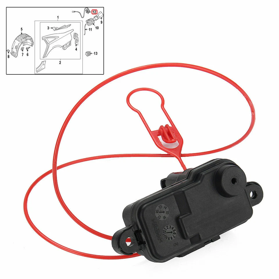 NEW Fuel Filler Flap Actuator For Audi A1 A3 A6 S3 A7 C7 Q3 Q7 RS5 4L0862153D - Image 3 of 4