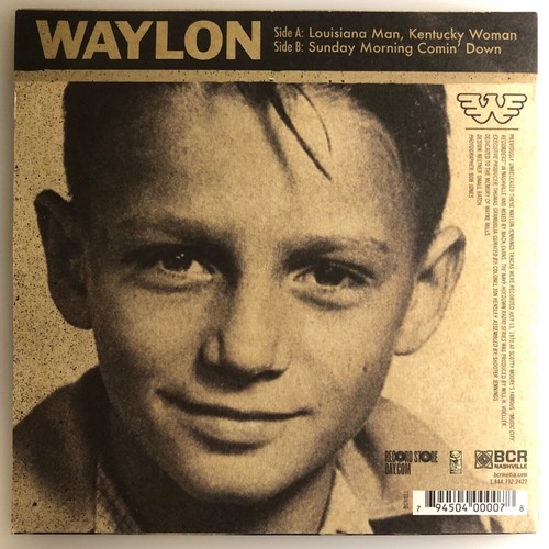 Waylon Jennings / Louisiana Man, Kentucky Woman / 2014 RSD 45rpm w PS / Mint - Picture 4 of 7