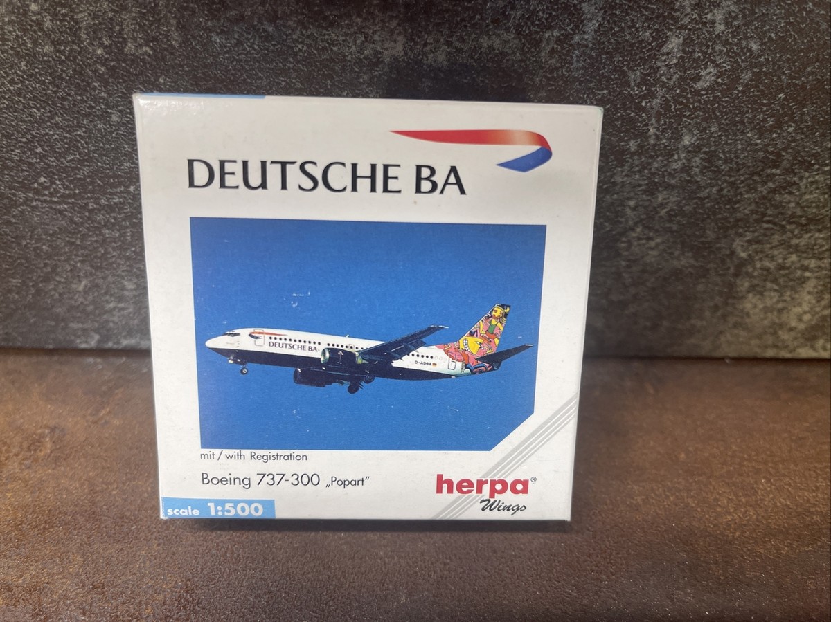 Herpa Wings-Deutsche BA-Boeing 737-300 