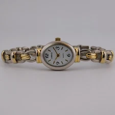 CARRIAGE by Timex Two Tone Quartz Analog Women's Watch Sz. 6 3/4" New Battery