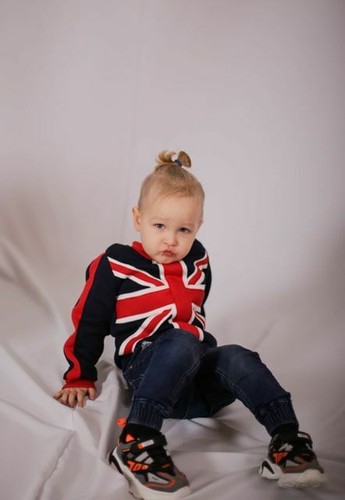 Children Teens Sweatshirt Hoody Coat Great Britain National Flag United Kingdom - Picture 2 of 2