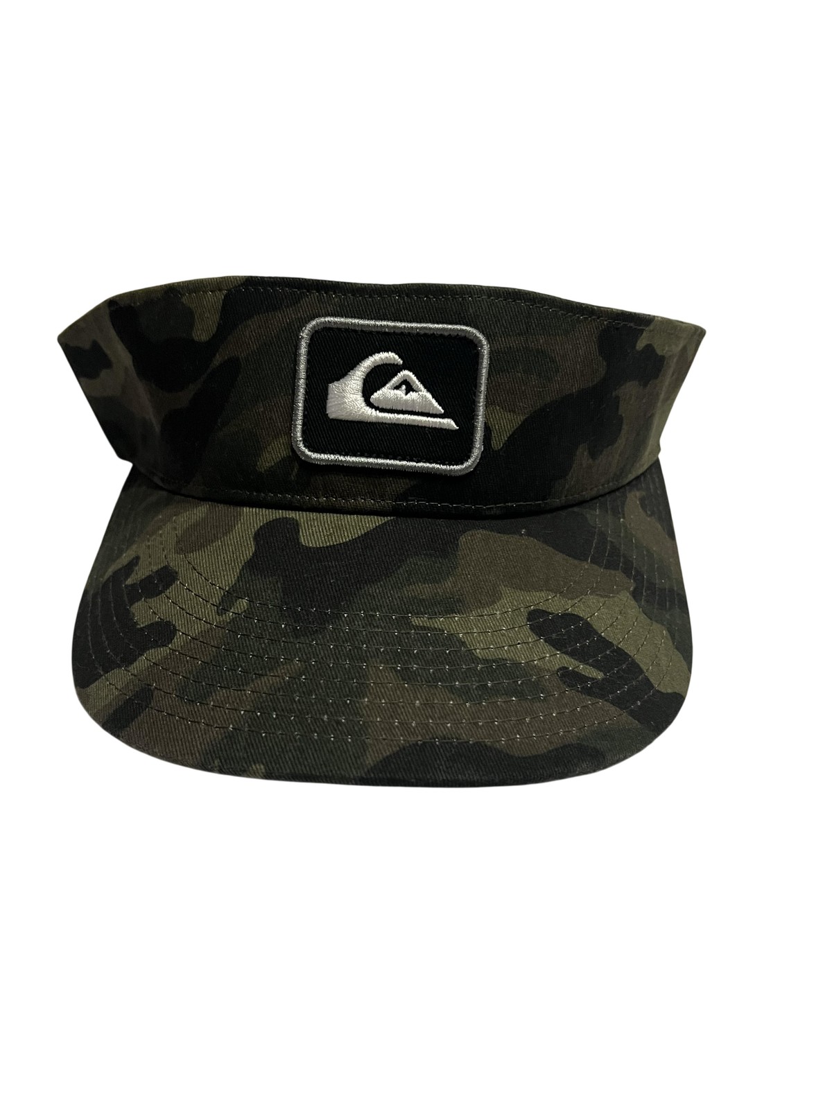 Quiksilver Visor Hat Mens One Size Green Camo Adjustable Arm