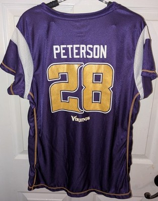 Minnesota Vikings - Adrian Peterson #28 -  NFL Team Approved Jersey - Size XL 