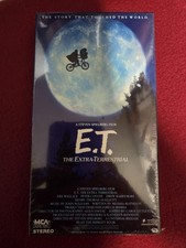 Vintage E.T. Extra-Terrestrial VHS Tape Movie 1982 Brand New Sealed Green Flap