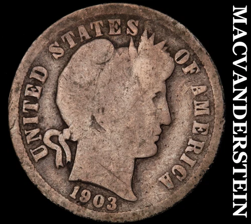 1903-O Barber Dime- Silver- Scarce Better Date No Reserve #J840