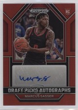 2023-24 Panini Prizm Draft Picks Red 140/149 Marcus Sasser #DPA-MSS Auto 0v2h