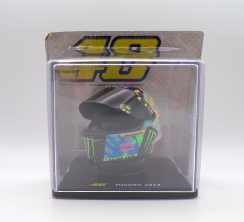 VALENTINO ROSSI #46 MISANO 2014 HELM NEUWERTIG VERPACKT NOCH VERSIEGELT! 1:5