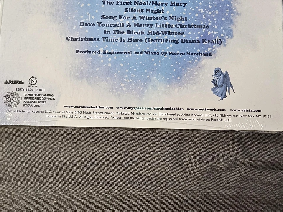 Sarah McLachlan CD Wintersong Holiday Christmas Album 2006 Arista BMG Direct USA Foto 3 de 4