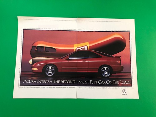 1994 1995 ACURA INTEGRA GS-R VINTAGE ORIGINAL PRINT AD ADVERTISEMENT PRINTED B3