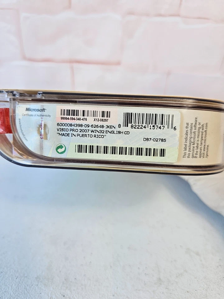 Microsoft Office Visio Professional 2007,SKU D87-02785,Full,Sealed Retail Box - Image 2 of 4